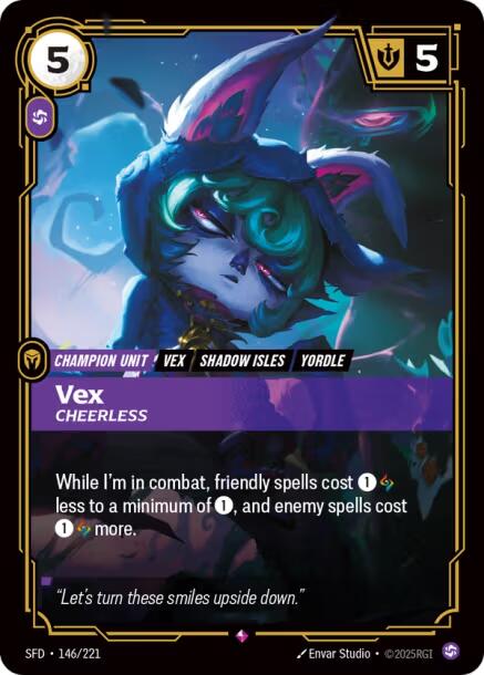 Vex, Cheerless