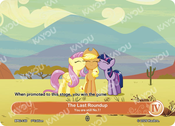The Last Roundup: You Are Still No. 1!